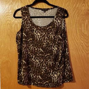 Sexy Animal Print Sleeveless Top